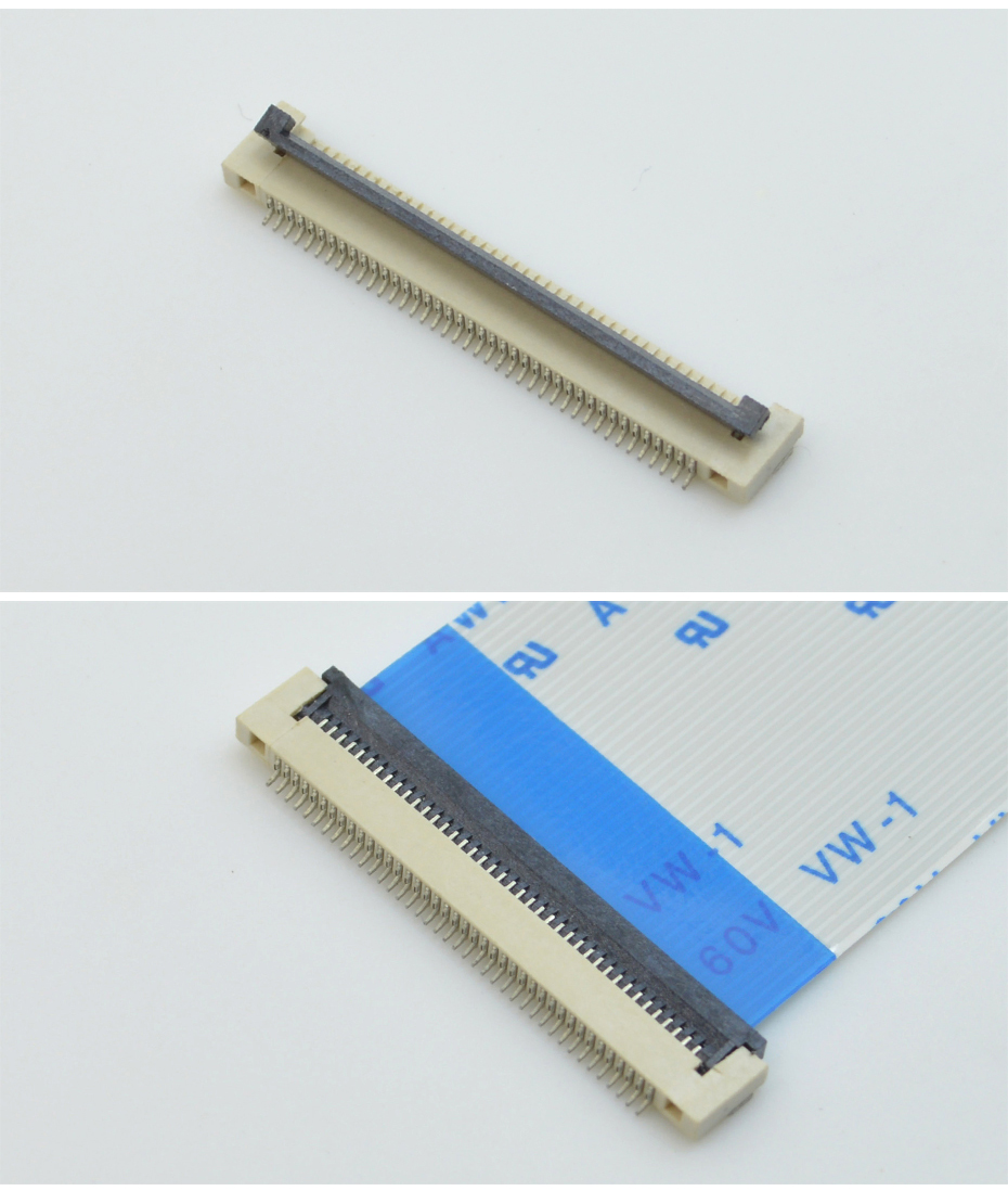 工厂销售FPC/FFC软排线连接器0.5-18P 0.5间距 H1.5厚 翻盖式下接,草莓视频在线观看下载