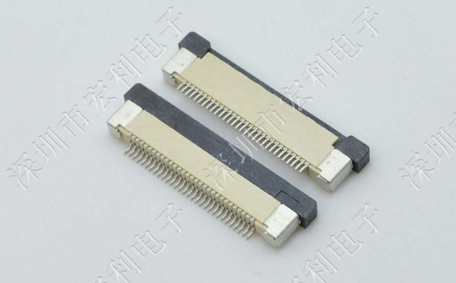 FFC/草莓视频APP色情 软排线插座 0.5mm间距-45P 下接拉锁 45Pin 抽屉式