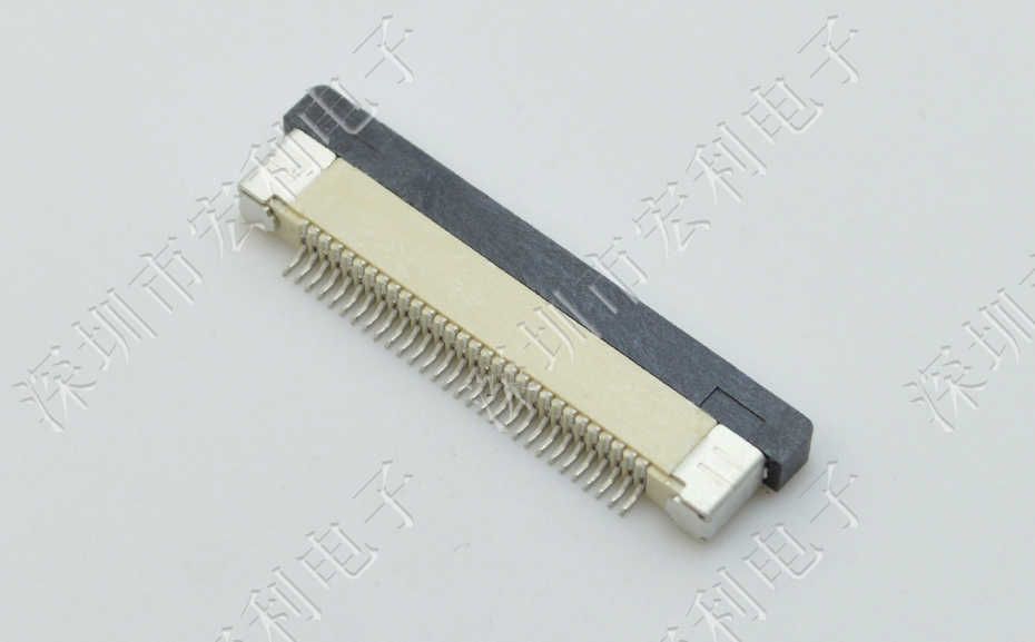 FFC/草莓视频APP色情 软排线插座 0.5mm间距-50P 下接拉锁 50Pin 抽屉式